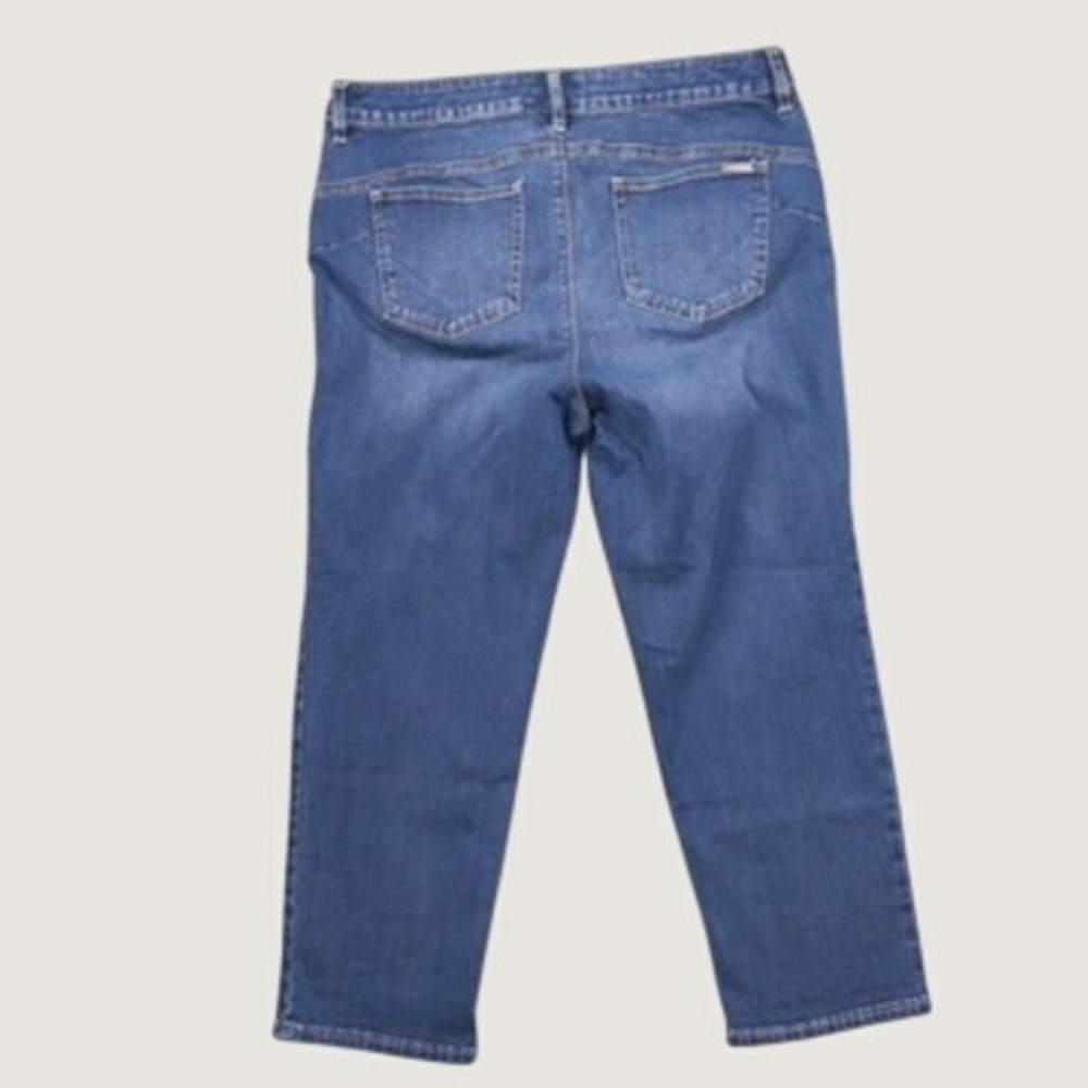 Chicos So Lifting Crop Jeans Women Size 2 Blue Stretch Slimming Denim Pants - Picture 4 of 15